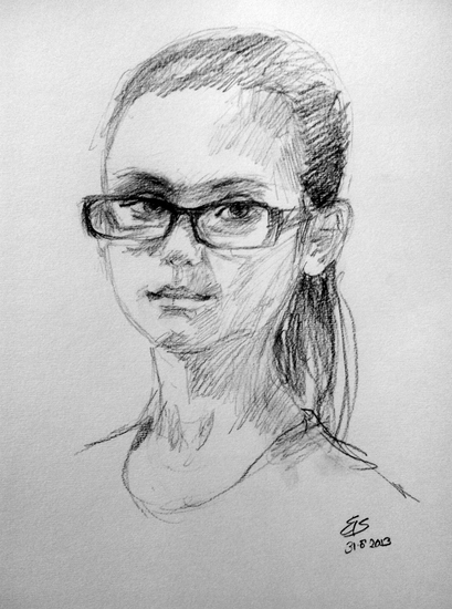 portretschets 8