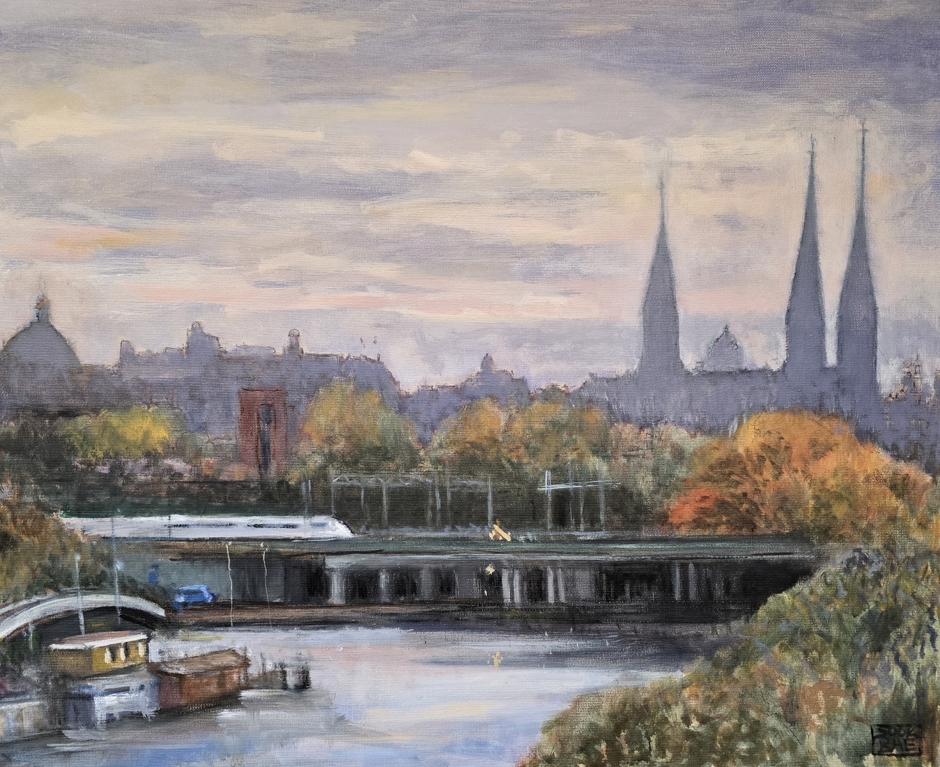 Statgezicht met posthornkerk