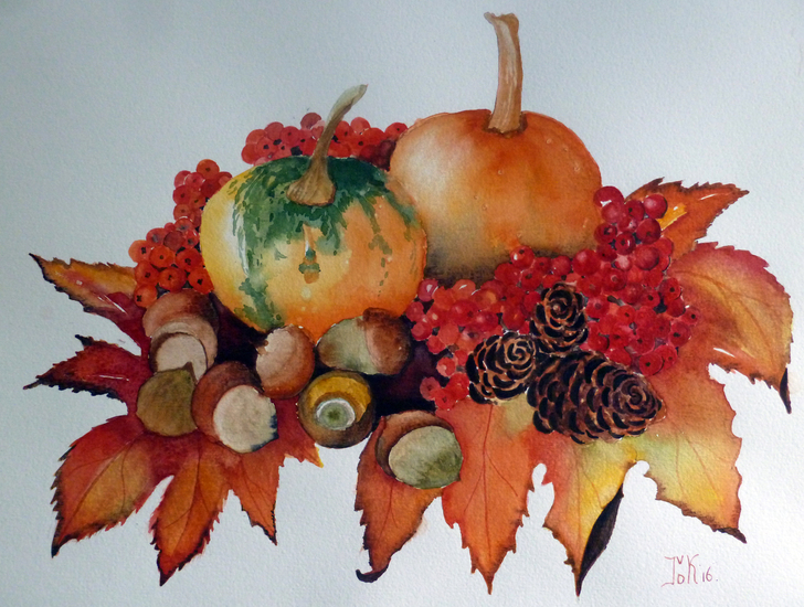 Fleurig herfstboeket