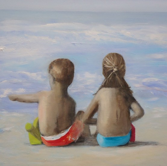 Kinderen op het strand