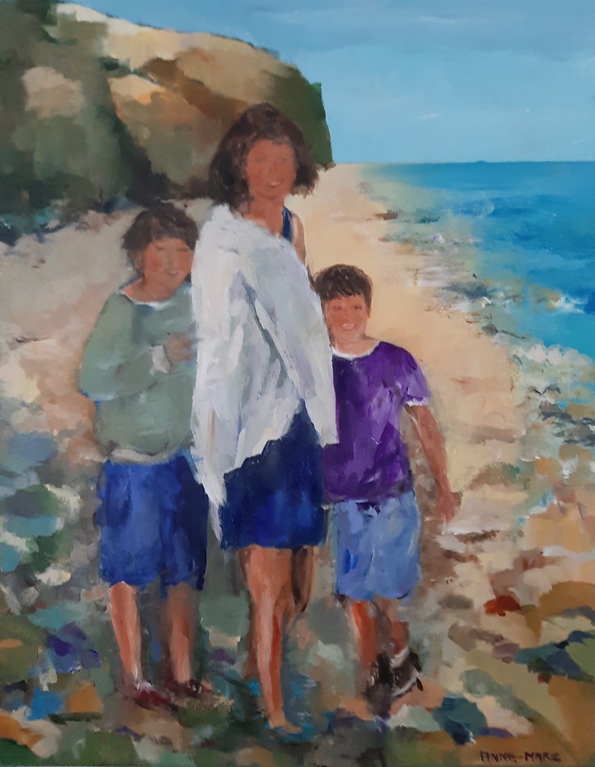 aan de kust v Normandie