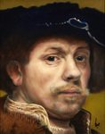 Toen ik de oefende in de klassieke schildertechniek heb ik enkele portretten van oude meesters en impressionisten gekopieërd.