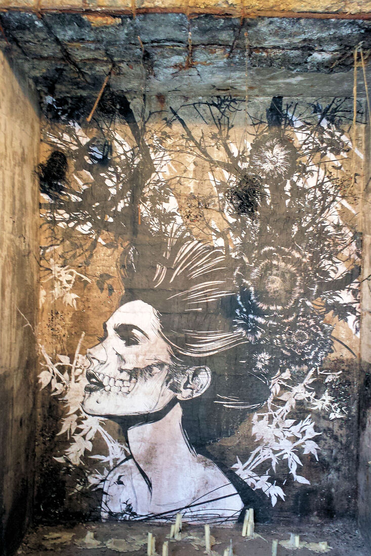 Muurtekening Nohfelden-Bosen Völklingen Duitsland