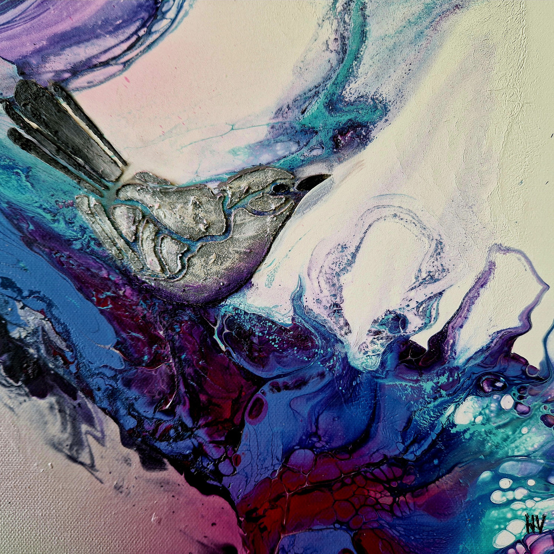 Lovely grey bird VERKOCHT