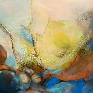 Schilderijen, acryl en gemengde techniek.