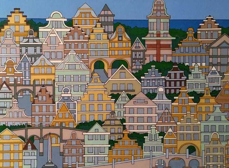 Dorp met de 50 huisjes