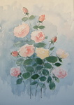 Flowers in watercolour.
