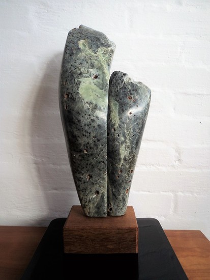 abstract groene speksteen