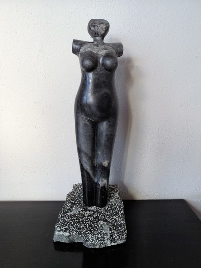 torso speksteen zwart wit