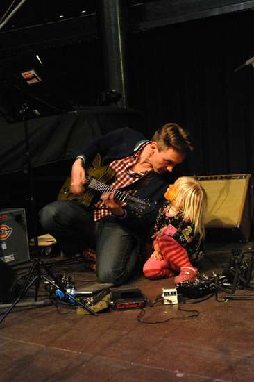 On stage