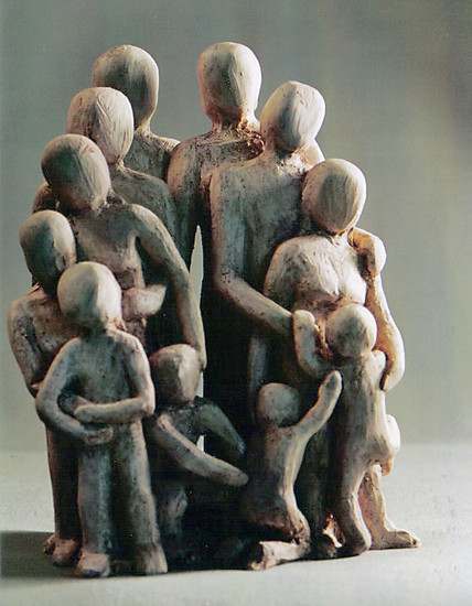 Opa en oma, kinderen en kleinkinderen