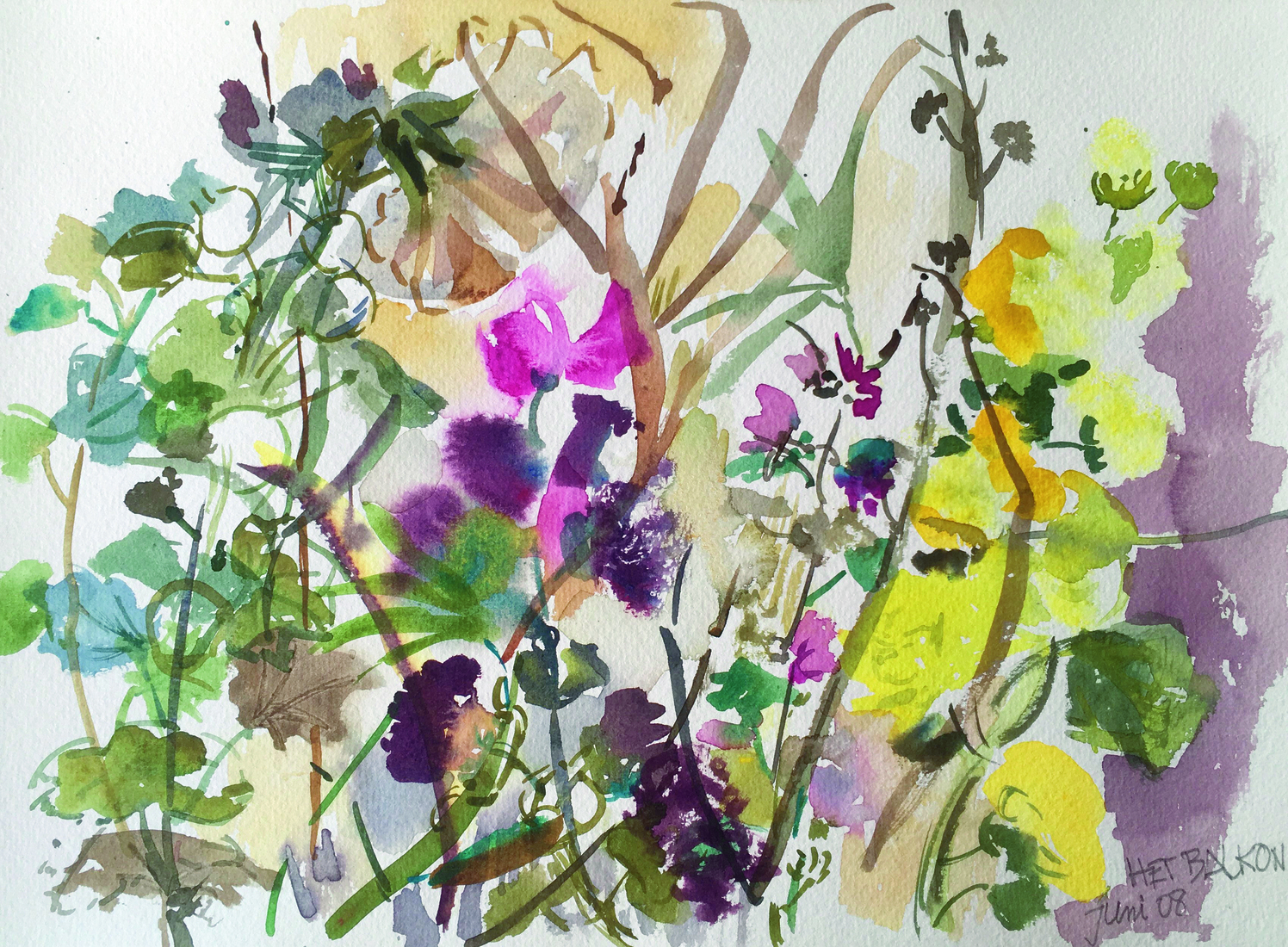 Bloemen op het balkon 1