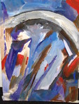 ik ben tot dit abstracte werk gekomen door foto's op een auto sloop. In mijn abstracte werk heb ik de vormen die ik op de foto,s waarnam gebruikt om te komen tot dit eind resultaat.