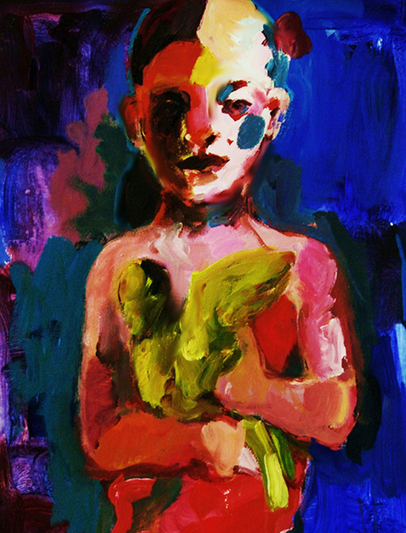 Jimmy Mendizábal - Meisje met vogel