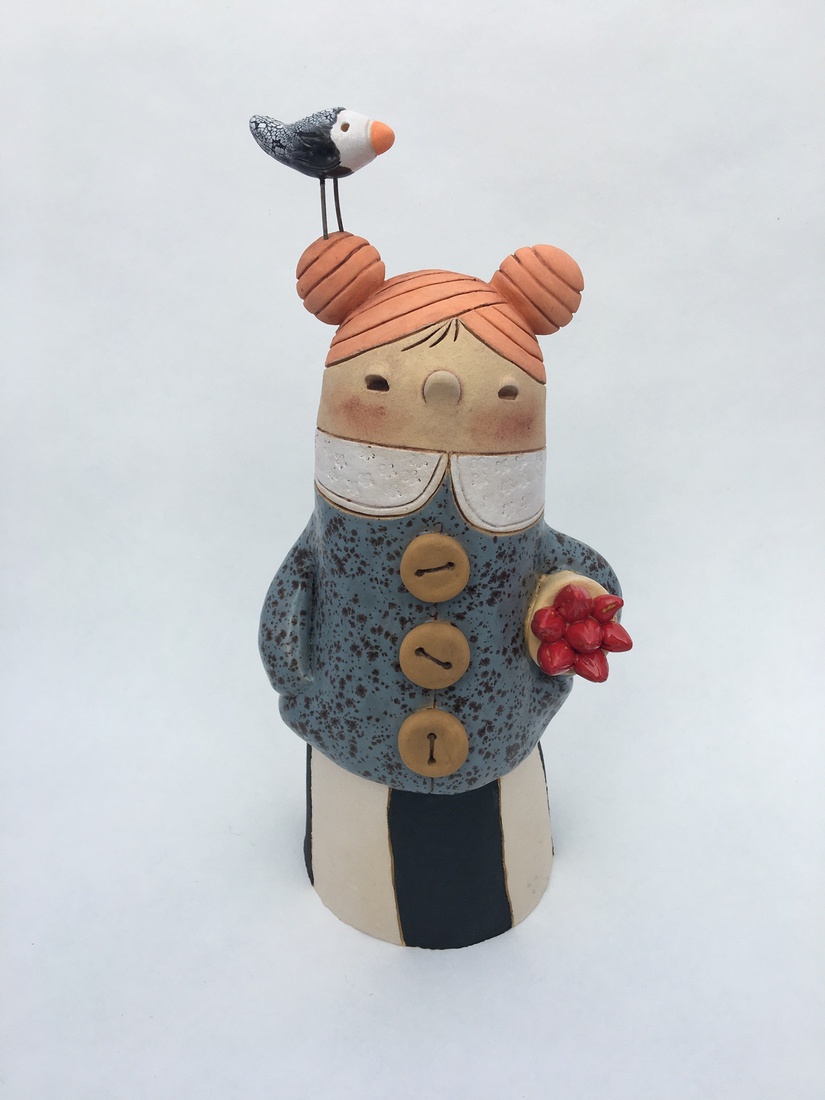 Tulipwoman with bird