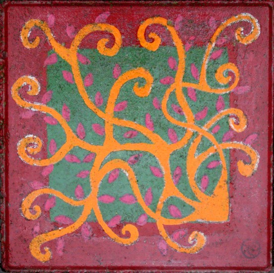 Street tile decorated 1