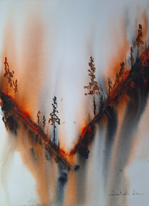 Dreamy watercolor landscapes.