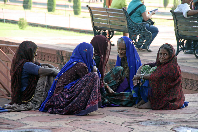 Tourists for the Taj Mahal