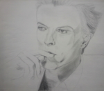 Portret, Houtskool, Potlood