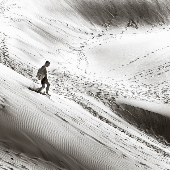 Running down the hill