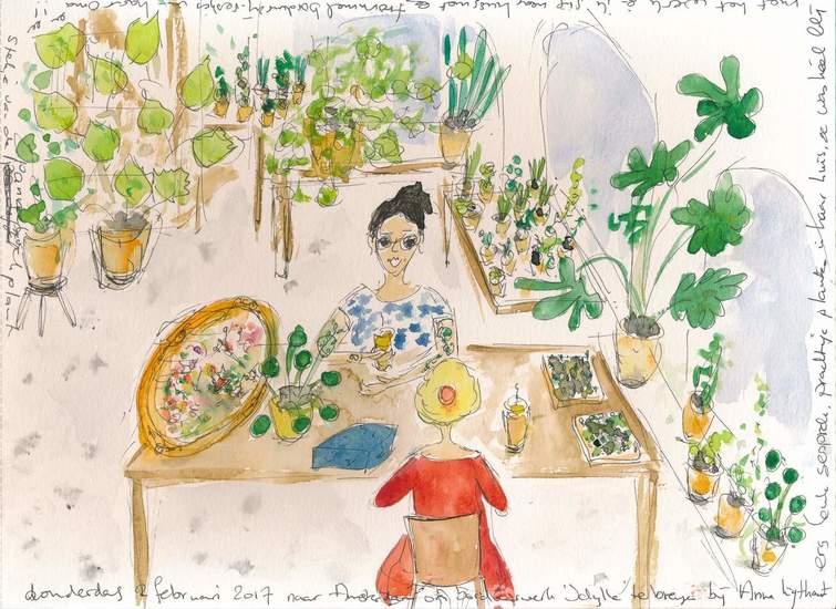 To Amsterdam to deliver my embroidery