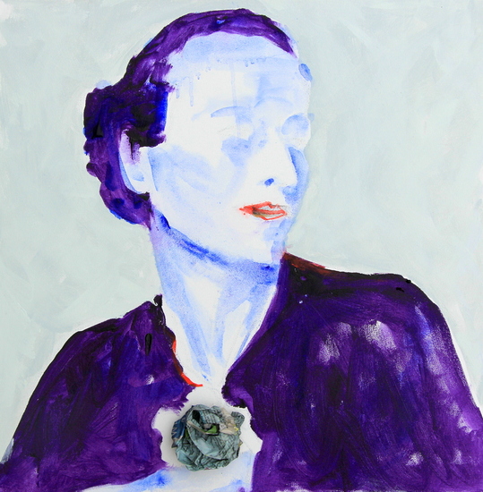 Elenore met paars jasje