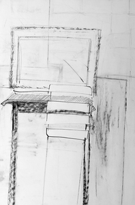 Toen het stil werd in de wereld
kreeg ik de tijd
voor werk dat lag te wachten. 
Toen het stil werd in de wereld
pakte ik de tekeningen van de stapel
en zette ze in een passe-partout.
Ik nam de tijd
toen het stil werd in de wereld.