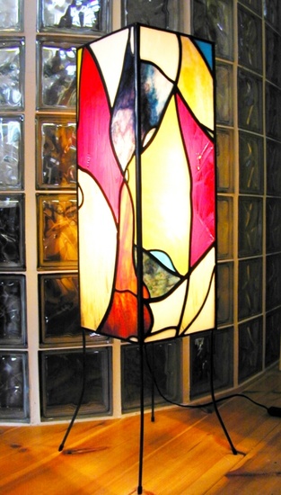 glas in lood lamp