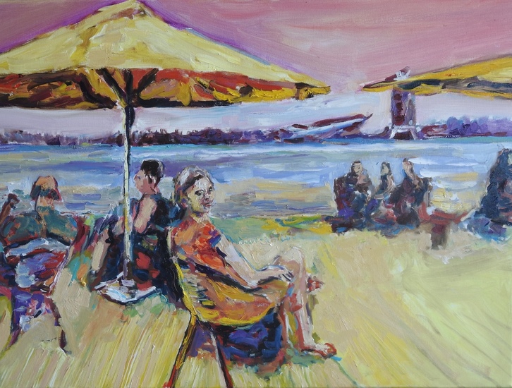 Zomermiddag aan het water 