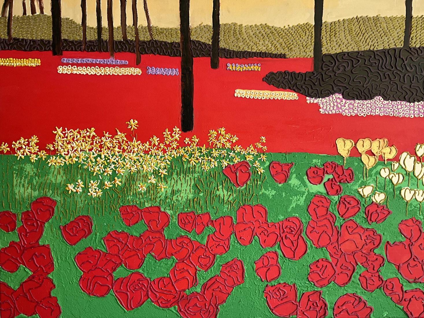 Klein keukenhof