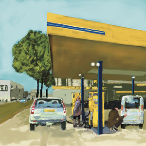 In opdracht van grote kerk/de vest in Alkmaar een serie ipad-tekeningen over de stad Alkmaar met al haar facetten. 