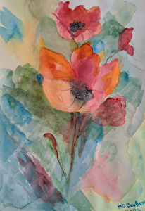 prachtige grote klaproos ook wel papaver genoemd
ik heb ze namelijk zelf in eigen stadstuin de gewone papaver maar ook de slaapbol 
hele mooie en aparte bloemen. 