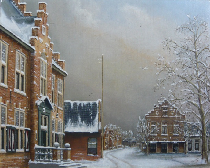 Ton Revers Dorpsstraat Castricum, Het oude raadhuis