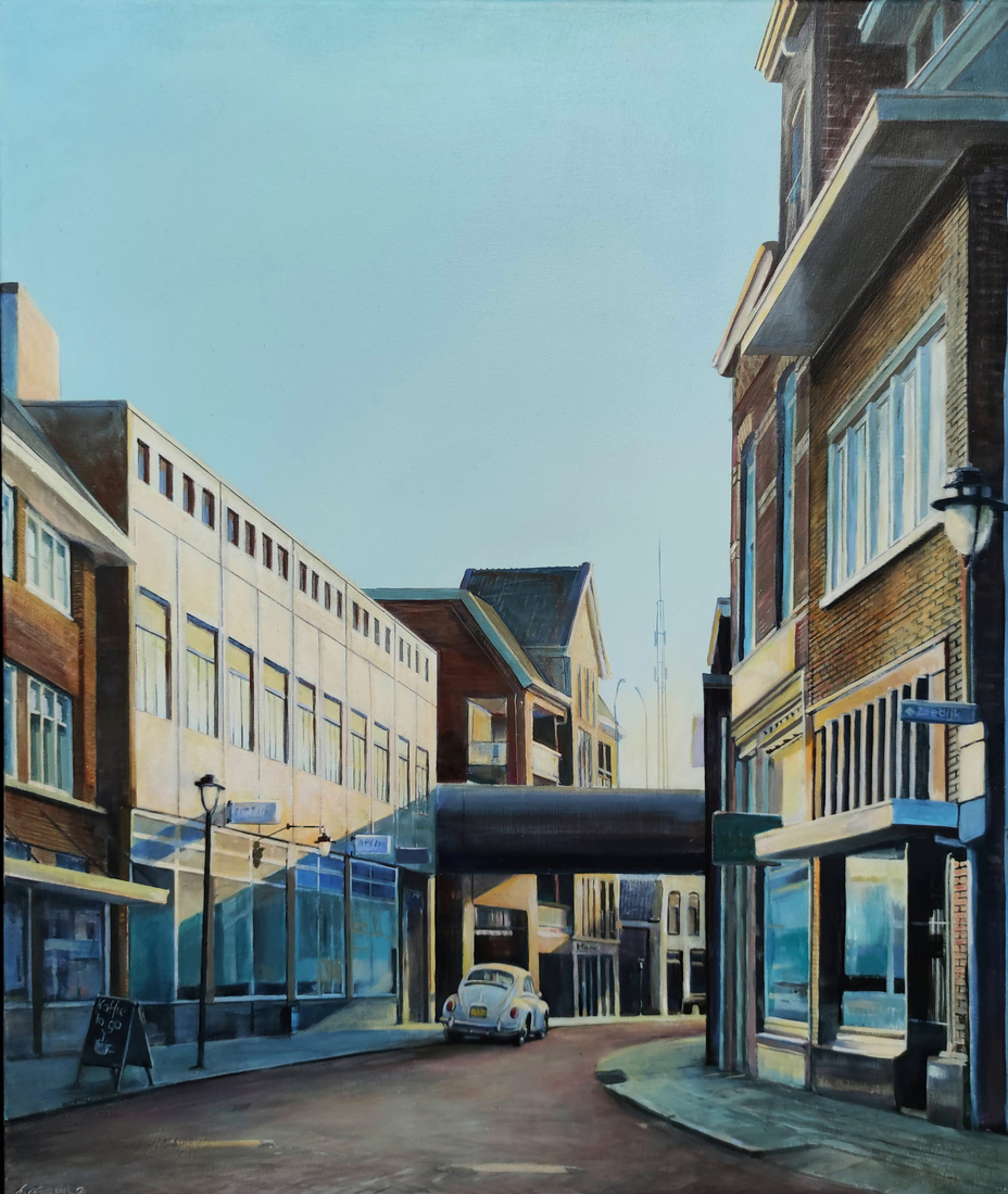 Morgenzon op de Herenstraat