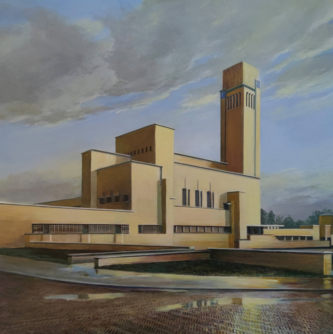 Raadhuis na de regen