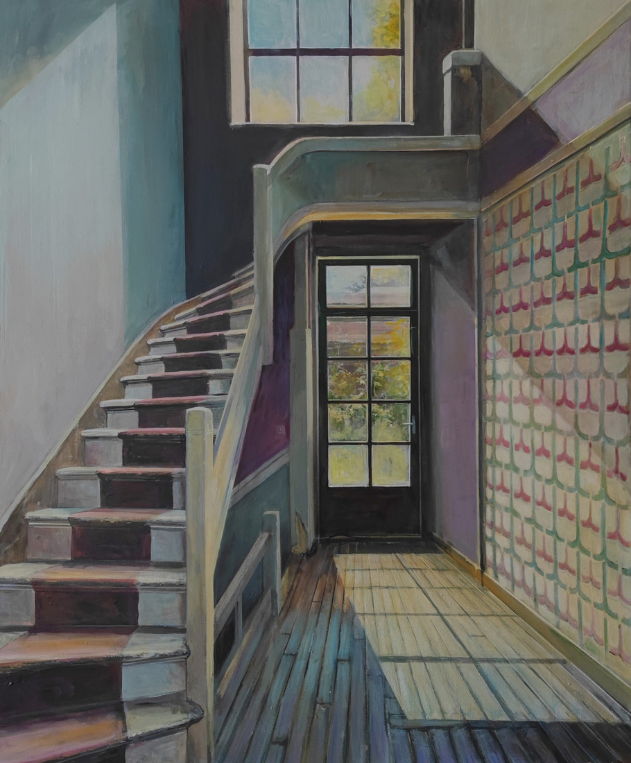 Zonlicht in het trappenhuis