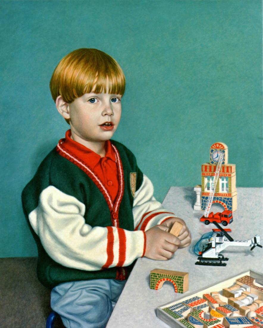 kinderportret met speelgoed
