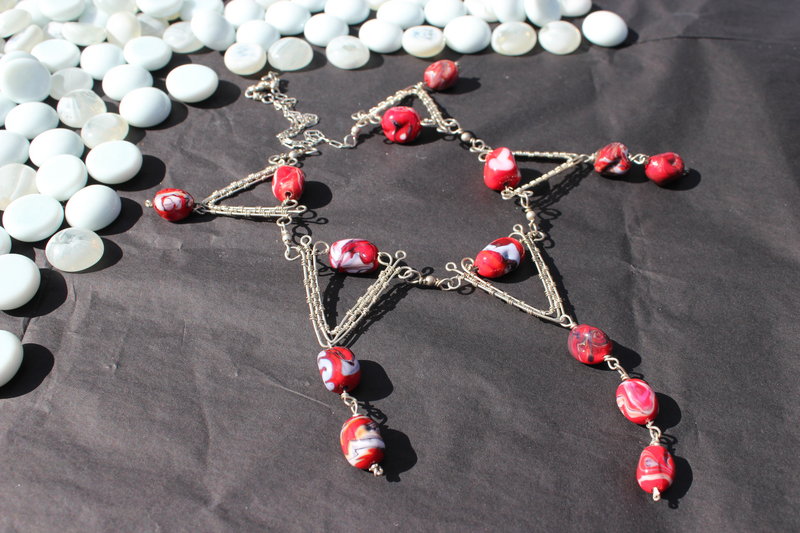 Driehoek in het rood