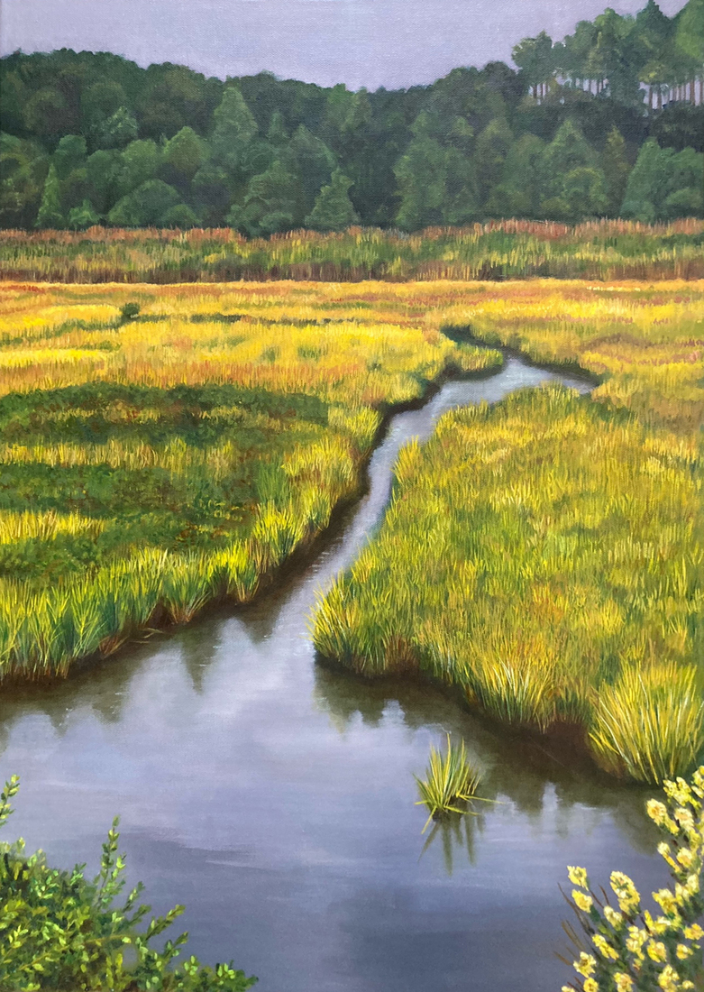 Landschap met watertje