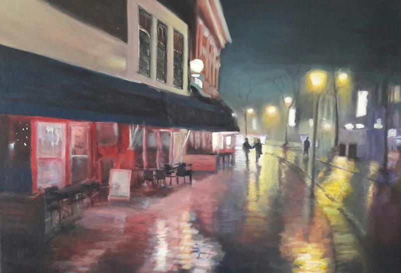 Zuiderdiep bij nacht