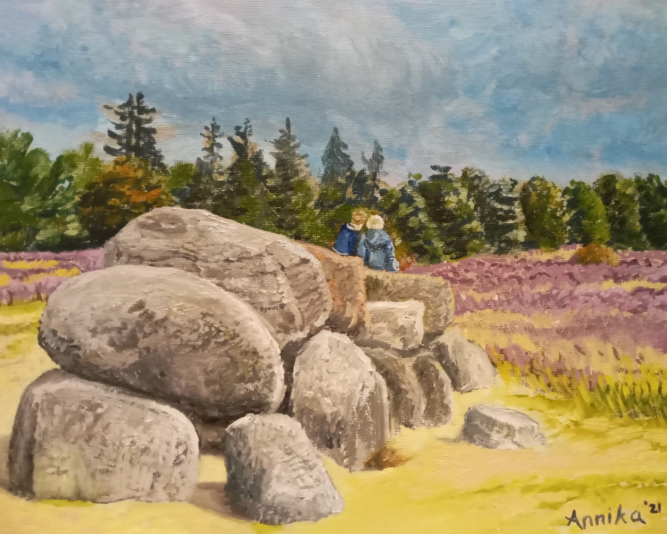 Broertjes op het hunebed