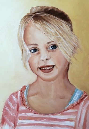 Portet van een meisje