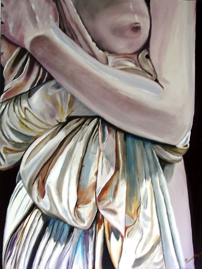 Beeld van dame in gewaad