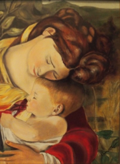 detail uit : de rust tijdens de vlucht naar Egypte