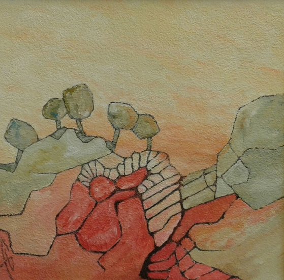 Bergachtig landschap