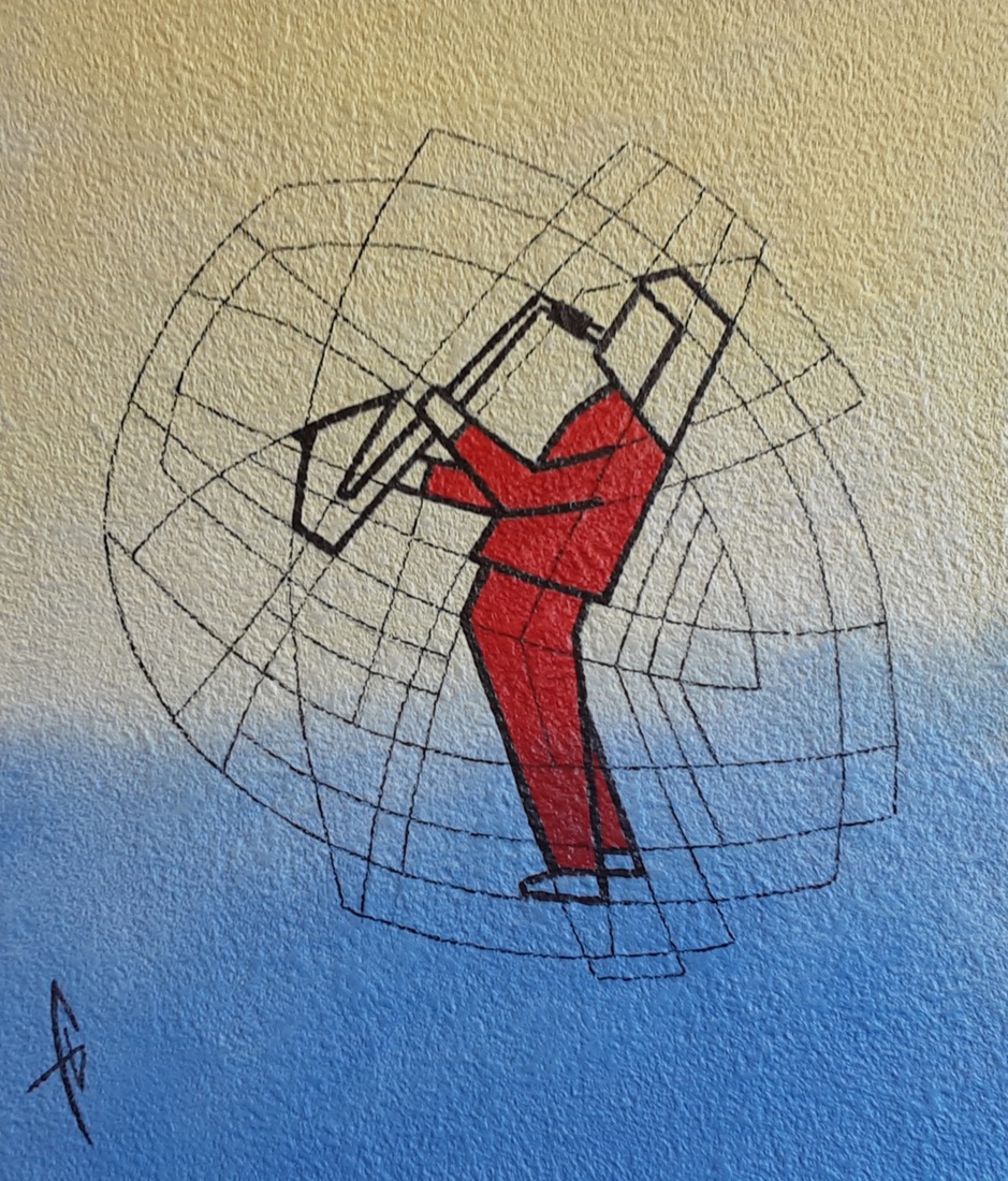 saxofonist uit de serie muzikanten