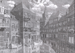 A selection of original graphite drawings by Tim ter Wal, exploring architecture, industry and the beauty of intricate detail. 