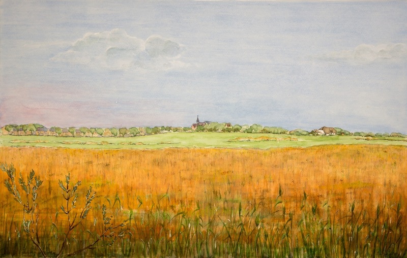 Engelen vanachter een maïsveld