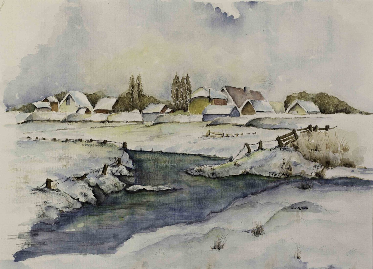 dorpje in de winter...