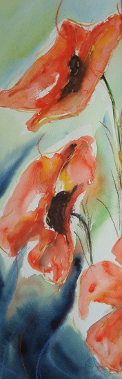 geabstraheerde klaproos